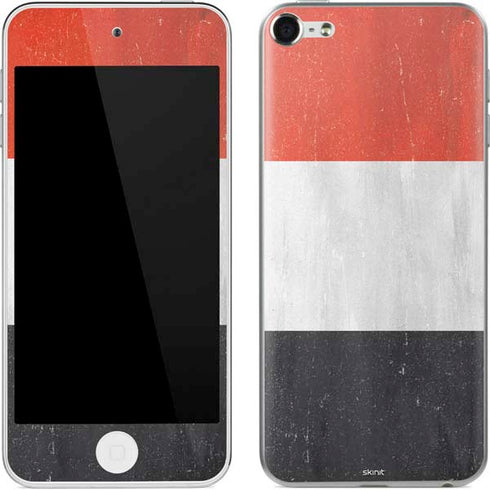 Yemen Flag Distressed Apple iPod Skin